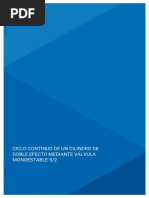 Ciclo Continuo de Un Cilindro de Doble Efecto Mediante Valvula Monoestable 5-2