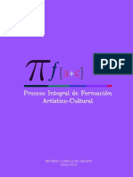 Proceso Integral de Formación Artístico-Cultural: Reforma Curricular Unearte Marzo 2023