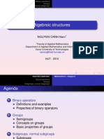 Chapter V - Algebraic Structures I