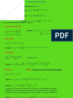 Properties of Derivative