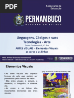 Linguagens, Códigos e Suas Tecnologias - Arte: ARTES VISUAIS - Elementos Visuais: As Cores e As Linhas