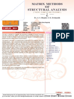 Matrix Methods OF Structural Analysis: by Dr. A. S. Meghre, S. K. Deshmukh