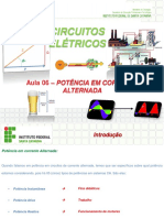 Aula 06 - Potência em Corrente Alternada