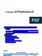 Theory of Production-II