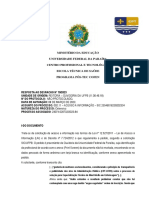 Ministério Da Educação Universidade Federal Da Paraíba Centro Profissional E Tecnológica Escola Técnica de Saúde Programa Pós-Tec Cofen