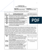 Capstone Log: Date Activity/Amount of Time PSC/ISTE Standards