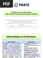 Initiation Aux Outils Informatiques Mise A Niveau Specifique Aux Modules Internet