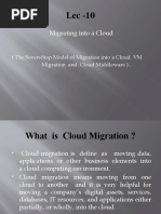 Migrating Into A Cloud: (The Seven-Step Model of Migration Into A Cloud VM Migration and Cloud Middleware)