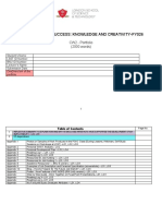 Preparing For Success: Knowledge and Creativity FY026: CW2 - Portfolio (2000 Words)