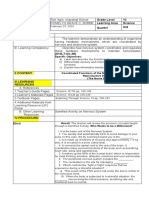 Lesson Plan For COT 1 Sy 2022-2023