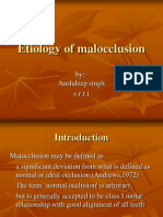 Etiology of Malocclusion