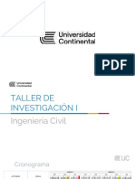 TALLER DE INVESTIGACIÓN I - ING. CIVIL SESIÓN 23 y 24