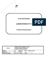 Laboratorio #5: "Transformadores"