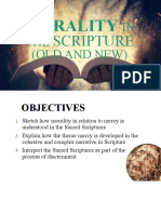 Morality in The Scripture Old and New