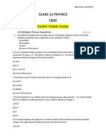 Cbse Class 12 Physics Electrostatics Question