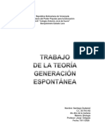 Teoria de La Generacion Espontanea