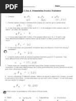 Geometry U15 Day 4 Permutations Practice Worksheet Solutions