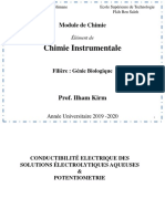 Conductivité Des Électrolytes Potentiométrie