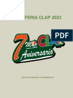 Expo Feria Clap 2023: Manual de Funciones Y Procedimientos