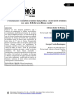 Possibilidades e Desafios No Ensino Das Práticas Corporais de Aventura Nas Aulas de Educação Física Escolar