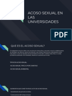 Acoso Sexual en Las Universidades