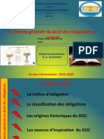 La Théorie Générale Du Droit Des Obligations Et Contrats