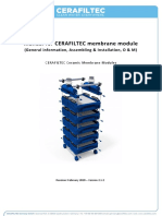 Manual For CERAFILTEC Membrane Module: (General Information, Assembling & Installation, O & M)