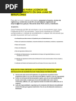 Requisitos para Licencia de Funcionamiento en San Juan de Miraflores