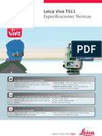 Leica Viva TS11 Datasheet Es