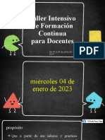 Taller Intensivo de Formacion Docente