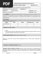 Subred Integrada de Servicios de Salud Sur E.S.E Acta de Reuniones Y Mesas de Trabajo MI-SIG-SIG-FT-01 V4