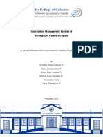 Vaccination Management System of Brgy 6 (Table of Contents)