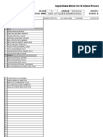 Input Data Sheet For E-Class Record: Region Division District School Name School Id