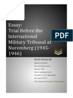 Int. Law Trial Before The International Military Tribunal at Nuremberg