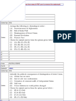 CUET 2022 Political Science 25thh August Shift 2