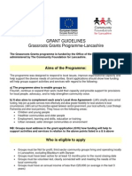 Grassroots Grants Application Form