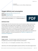 Oxygen Delivery and Consumption - UpToDate