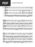 I Want It That Way - Accapella SATB