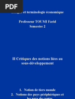 Langue Et Terminologie Économique Professeur TOUMI Farid Semestre 2