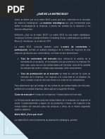 ¿Qué Es La Matriz BCG?