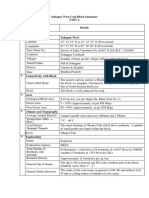 Sahapur West Mine Summary