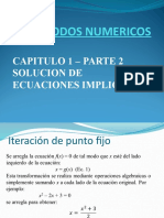 Metodos Numericos: Capitulo 1 - Parte 2 Solucion de Ecuaciones Implicitas