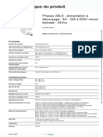 Fiche Technique Du Produit: Phaseo ABL8 - Alimentation À Découpage - 5A - 200 À 500V Mono/ Biphasé - 24Vcc