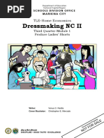 Dressmaking NC II: TLE-Home Economics