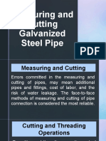 Measuring and Cutting Galvanized Steel Pipe