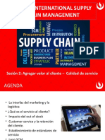 Curso: International Supply Chain Management: Sesión 2: Agregar Valor Al Cliente - Calidad de Servicio