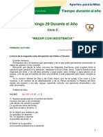 Domingo 29 Durante El Año: "Rezar Con Insistencia"