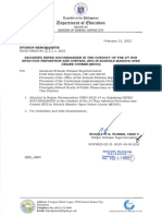 Divison Memo No. 211 S. 2023 Enjoining Deped Soccsksargen in The Conduct of The 2ND Run Infection Prevention and Control Ipc in Schools Massive Open Online Course Mooc