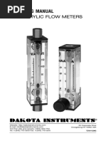 Dakota - 6A01 - Acrylic - Flow - Meter - Manual