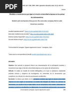 Modelos y Mecanismos Que Rigen El Vínculo Universidad-Empresa en Los Países LATAM